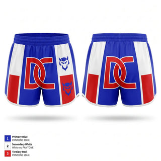 Womens Shorts, Blue Devils, Softball, Teamtime, Team time, sublimation, custom sports apparel, team uniforms, spirit wear, spiritwear, sports uniforms, custom shirts, team store, custom team store, fundraiser sports, apparel fundraiser