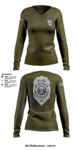METRO SOUTH PROTECTIVE SERVICE 25947378 Women's Long Sleeve V-neck Shirt - 1