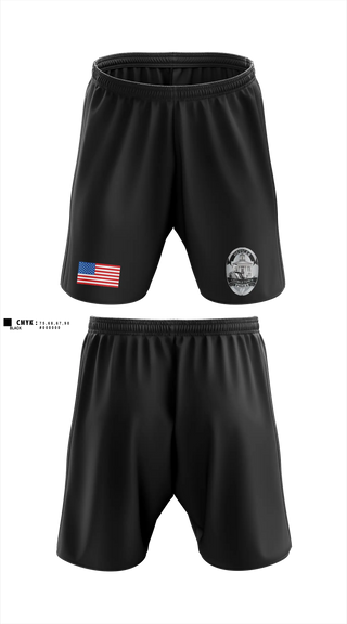 Athletic Shorts With Pockets, Georgetown Police Department, Police, Teamtime, Team time, sublimation, custom sports apparel, team uniforms, spirit wear, spiritwear, sports uniforms, custom shirts, team store, custom team store, fundraiser sports, apparel fundraiser
