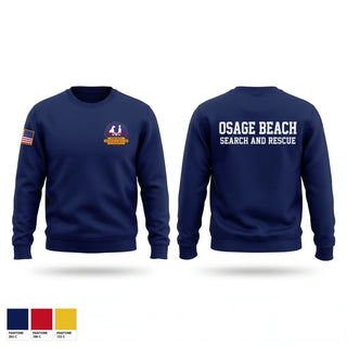 Crew Neck Sweatshirt, Osage Beach Fire Protection District Search and Rescue, Fire Department, Teamtime, Team time, sublimation, custom sports apparel, team uniforms, spirit wear, spiritwear, sports uniforms, custom shirts, team store, custom team store, fundraiser sports, apparel fundraiser