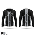 New Paltz Knights 11u Women's Long Sleeve V-neck Shirt - 1