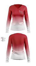 Kaua’i Red Raiders Women's Long Sleeve V-neck Shirt - 3