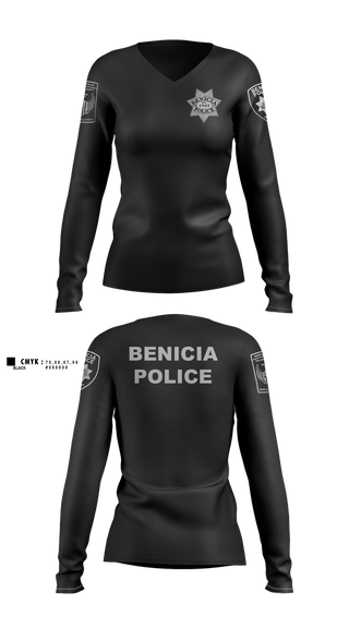 Womens Long Sleeve Vneck Shirt, Bpd mff, , Teamtime, Team time, sublimation, custom sports apparel, team uniforms, spirit wear, spiritwear, sports uniforms, custom shirts, team store, custom team store, fundraiser sports, apparel fundraiser