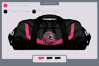 Duffle Bag, Fairfax Lions, Men's Soccer, Teamtime, Team time, sublimation, custom sports apparel, team uniforms, spirit wear, spiritwear, sports uniforms, custom shirts, team store, custom team store, fundraiser sports, apparel fundraiser