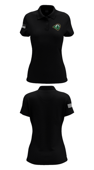 Womens Short Sleeve Performance Polo, Reig Rams Basketball, Men's Basketball, Teamtime, Team time, sublimation, custom sports apparel, team uniforms, spirit wear, spiritwear, sports uniforms, custom shirts, team store, custom team store, fundraiser sports, apparel fundraiser