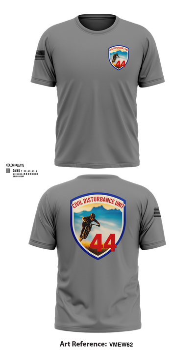 Civil Disturbance Unit 55553252 Short Sleeve Performance Shirt - 103