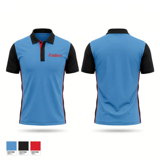 Short Sleeve Performance Polo, Panthers, Track & Field, Teamtime, Team time, sublimation, custom sports apparel, team uniforms, spirit wear, spiritwear, sports uniforms, custom shirts, team store, custom team store, fundraiser sports, apparel fundraiser