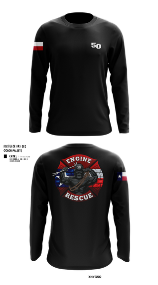 Long Sleeve Performance Shirt, Goon 50, Fire Department, Teamtime, Team time, sublimation, custom sports apparel, team uniforms, spirit wear, spiritwear, sports uniforms, custom shirts, team store, custom team store, fundraiser sports, apparel fundraiser