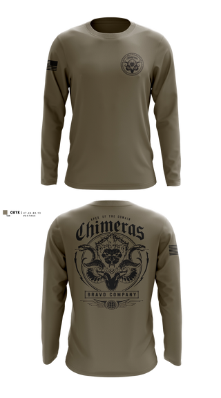 Long Sleeve Performance Shirt, Bravo Company, 401st Cyber Battalion, Army, Teamtime, Team time, sublimation, custom sports apparel, team uniforms, spirit wear, spiritwear, sports uniforms, custom shirts, team store, custom team store, fundraiser sports, apparel fundraiser
