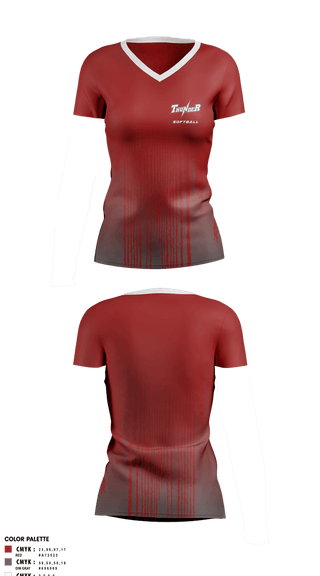 Womens Short Sleeve Vneck Shirt, Thunder, Softball, Teamtime, Team time, sublimation, custom sports apparel, team uniforms, spirit wear, spiritwear, sports uniforms, custom shirts, team store, custom team store, fundraiser sports, apparel fundraiser