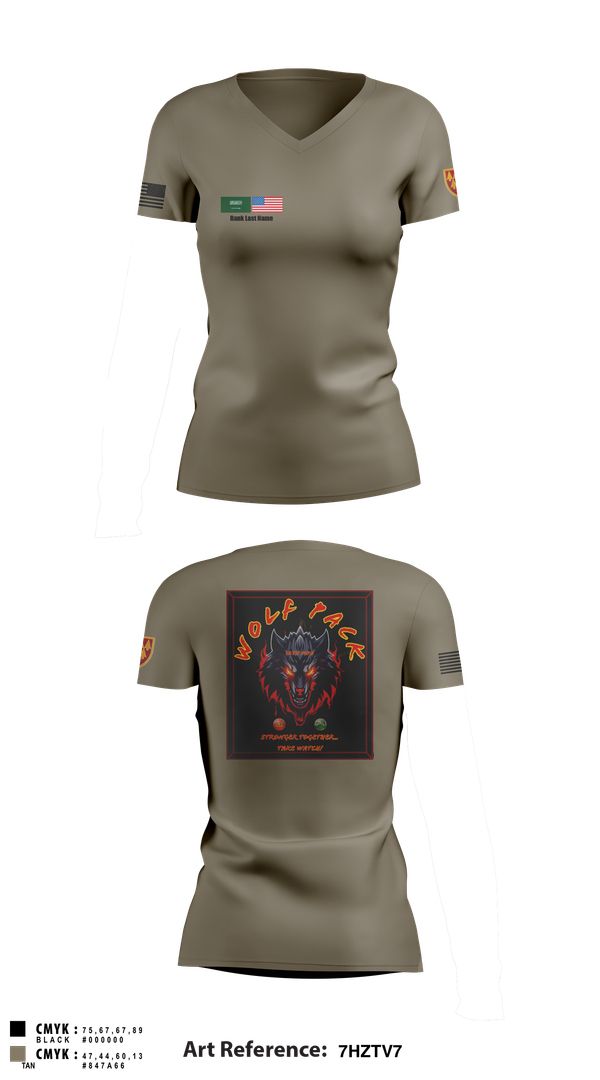 Womens Short Sleeve Vneck Shirt, B/4-60TH ADAR, Army, Teamtime, Team time, sublimation, custom sports apparel, team uniforms, spirit wear, spiritwear, sports uniforms, custom shirts, team store, custom team store, fundraiser sports, apparel fundraiser