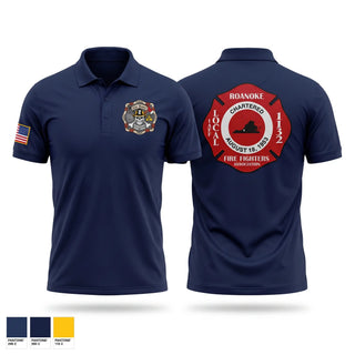 Short Sleeve Performance Polo, Roanoke City, Fire Department, Teamtime, Team time, sublimation, custom sports apparel, team uniforms, spirit wear, spiritwear, sports uniforms, custom shirts, team store, custom team store, fundraiser sports, apparel fundraiser