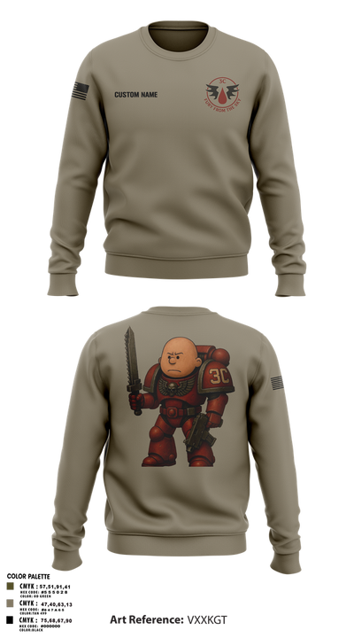 3rd Platoon, CCo, 1-508th PIR Crew Neck Sweatshirt - 25