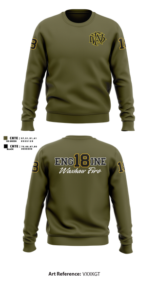 Crew Neck Sweatshirt, Waxhaw Fire, Fire Department, Teamtime, Team time, sublimation, custom sports apparel, team uniforms, spirit wear, spiritwear, sports uniforms, custom shirts, team store, custom team store, fundraiser sports, apparel fundraiser