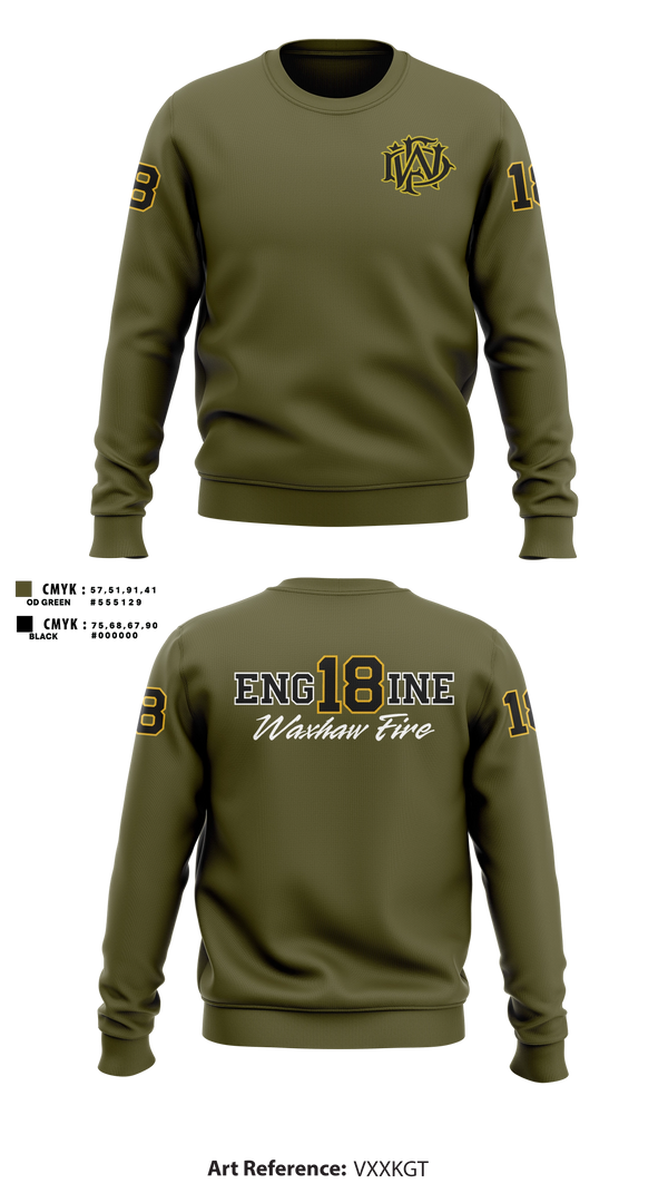 Crew Neck Sweatshirt, Waxhaw Fire, Fire Department, Teamtime, Team time, sublimation, custom sports apparel, team uniforms, spirit wear, spiritwear, sports uniforms, custom shirts, team store, custom team store, fundraiser sports, apparel fundraiser