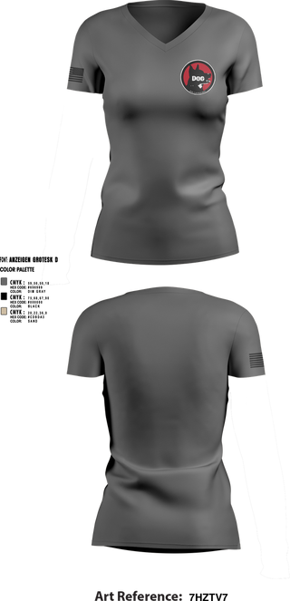 Womens Short Sleeve Vneck Shirt, Dog Company, , Teamtime, Team time, sublimation, custom sports apparel, team uniforms, spirit wear, spiritwear, sports uniforms, custom shirts, team store, custom team store, fundraiser sports, apparel fundraiser