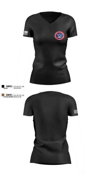 332 RCS 7050570 Women's Short Sleeve V-neck Shirt - 2