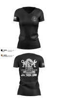3-356 LSB (Wild Stallions) Women's Short Sleeve V-neck Shirt - 7