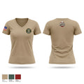 MANCHU Women's Short Sleeve V-neck Shirt - 1