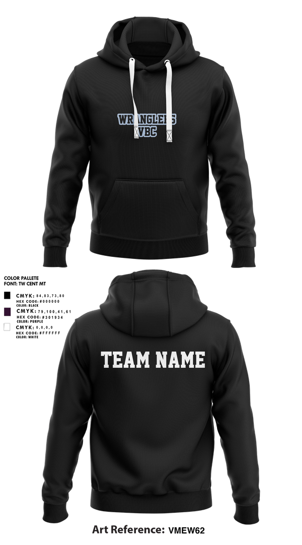 Hoodie, Wrangler VBC, Women's Volleyball, Teamtime, Team time, sublimation, custom sports apparel, team uniforms, spirit wear, spiritwear, sports uniforms, custom shirts, team store, custom team store, fundraiser sports, apparel fundraiser