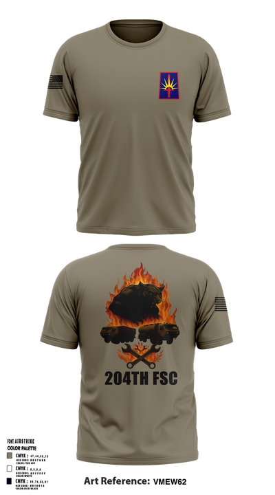 204thFSC 28842654 Short Sleeve Performance Shirt - 1