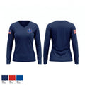 Lonestar ambulance 92498954 Women's Long Sleeve V-neck Shirt - 1