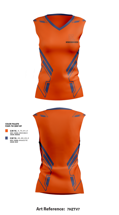 Sleeveless Performance Shirt, Mountain Lakes Volleyball, Women's Volleyball, Teamtime, Team time, sublimation, custom sports apparel, team uniforms, spirit wear, spiritwear, sports uniforms, custom shirts, team store, custom team store, fundraiser sports, apparel fundraiser