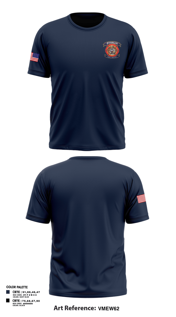 Old School Cotton Feel Shirt, Byhalia Fire and Rescue, Fire Department, Teamtime, Team time, sublimation, custom sports apparel, team uniforms, spirit wear, spiritwear, sports uniforms, custom shirts, team store, custom team store, fundraiser sports, apparel fundraiser