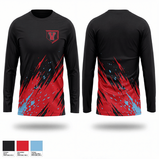 Long Sleeve Performance Shirt, Victory Christian Academy Storm, Baseball, Teamtime, Team time, sublimation, custom sports apparel, team uniforms, spirit wear, spiritwear, sports uniforms, custom shirts, team store, custom team store, fundraiser sports, apparel fundraiser