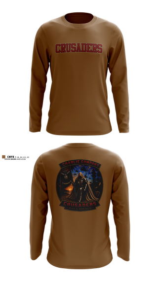 Long Sleeve Performance Shirt, CRUSADERS, Army, Teamtime, Team time, sublimation, custom sports apparel, team uniforms, spirit wear, spiritwear, sports uniforms, custom shirts, team store, custom team store, fundraiser sports, apparel fundraiser