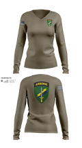 Civil Affairs 64496538 Women's Long Sleeve V-neck Shirt - 22