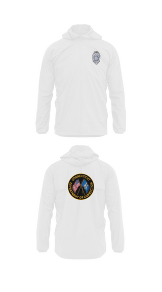 Windbreaker, Connecticut Department of Corrections, Police, Teamtime, Team time, sublimation, custom sports apparel, team uniforms, spirit wear, spiritwear, sports uniforms, custom shirts, team store, custom team store, fundraiser sports, apparel fundraiser
