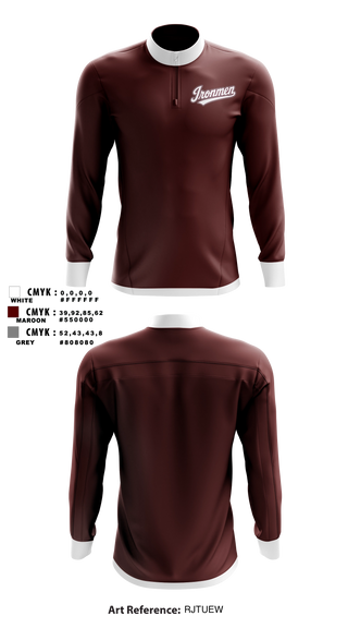 Quarter Zip Jacket, Ironmen, Wrestling, Teamtime, Team time, sublimation, custom sports apparel, team uniforms, spirit wear, spiritwear, sports uniforms, custom shirts, team store, custom team store, fundraiser sports, apparel fundraiser