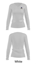 Parlier High School Basketball 84733729 Women's Long Sleeve V-neck Shirt - 16