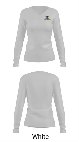 Womens Long Sleeve Vneck Shirt, Parlier High School Basketball, Men's Basketball, Teamtime, Team time, sublimation, custom sports apparel, team uniforms, spirit wear, spiritwear, sports uniforms, custom shirts, team store, custom team store, fundraiser sports, apparel fundraiser