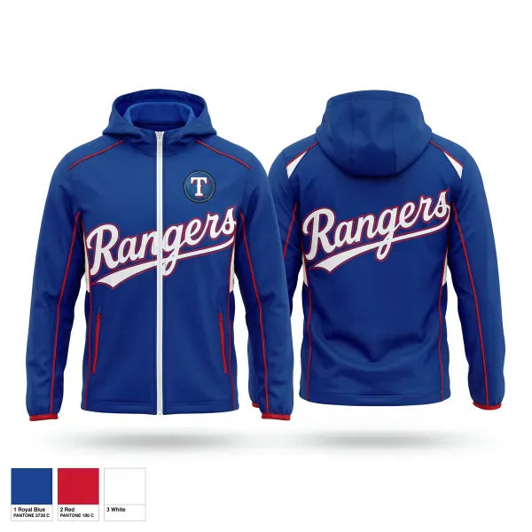 Windbreaker, Rangers, Baseball, Teamtime, Team time, sublimation, custom sports apparel, team uniforms, spirit wear, spiritwear, sports uniforms, custom shirts, team store, custom team store, fundraiser sports, apparel fundraiser