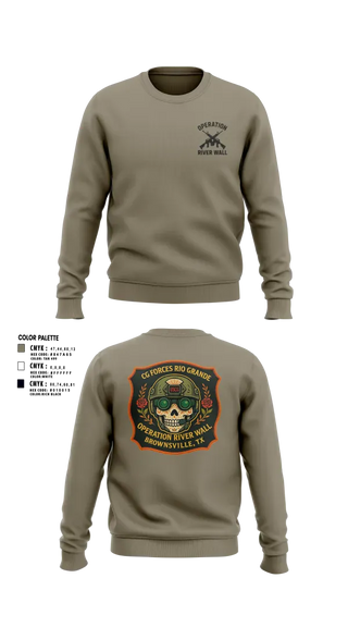 Crew Neck Sweatshirt, Operation River Wall, Coast Guard, Teamtime, Team time, sublimation, custom sports apparel, team uniforms, spirit wear, spiritwear, sports uniforms, custom shirts, team store, custom team store, fundraiser sports, apparel fundraiser