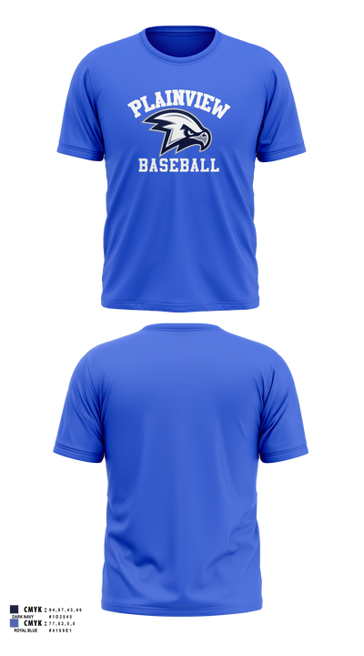 Plainview Hawks Short Sleeve Performance Shirt - 53