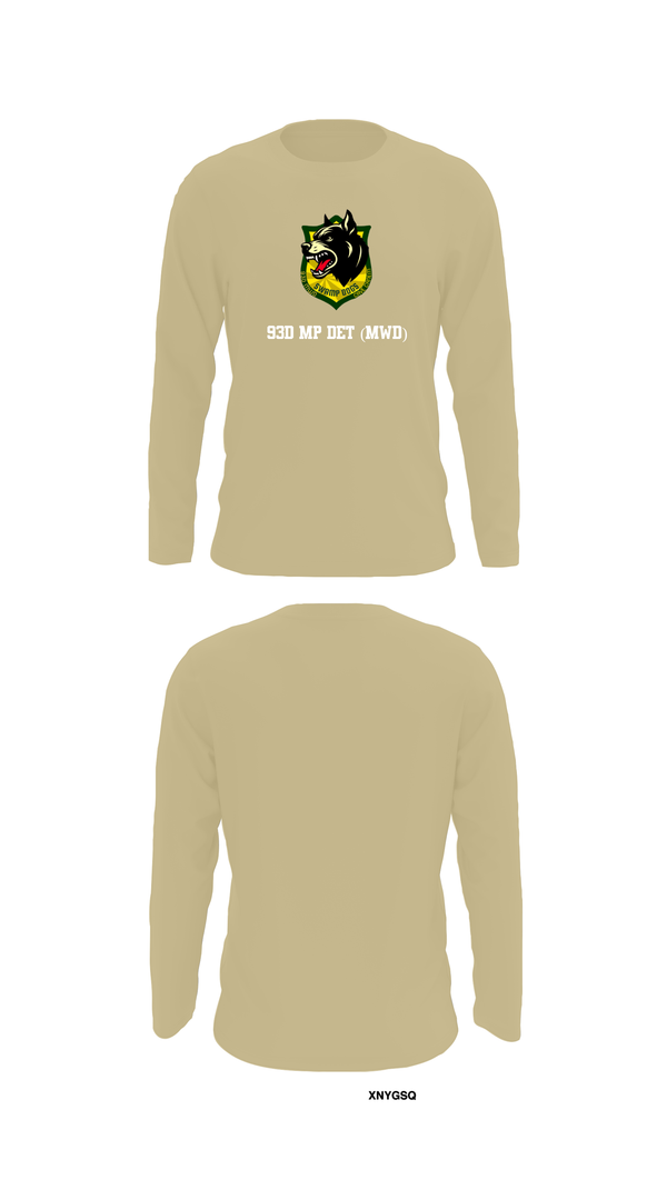 Long Sleeve Performance Shirt, 93D MP DET (MWD), , Teamtime, Team time, sublimation, custom sports apparel, team uniforms, spirit wear, spiritwear, sports uniforms, custom shirts, team store, custom team store, fundraiser sports, apparel fundraiser