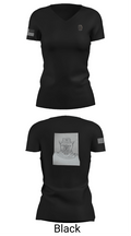 DET 890 JMU 38129419 Women's Short Sleeve V-neck Shirt - 24