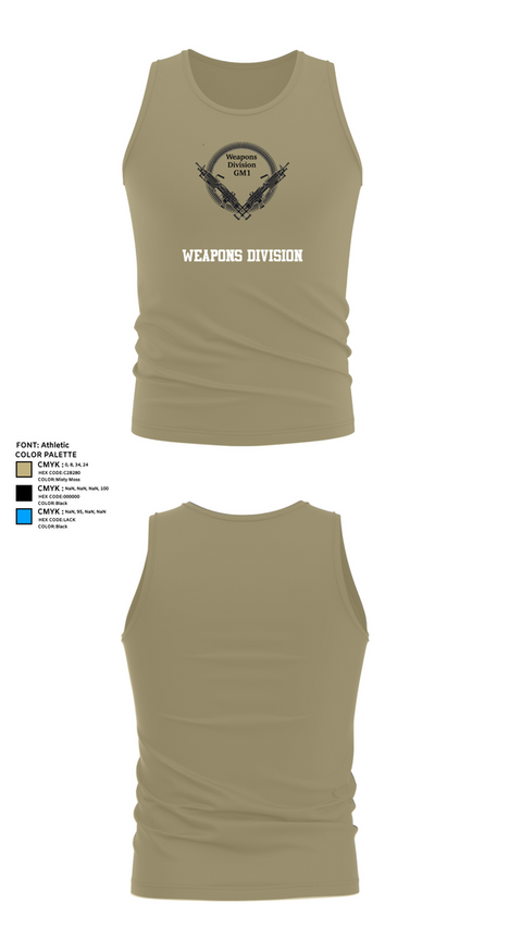 Tank Top, WEAPONS DIVISION, , Teamtime, Team time, sublimation, custom sports apparel, team uniforms, spirit wear, spiritwear, sports uniforms, custom shirts, team store, custom team store, fundraiser sports, apparel fundraiser