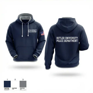Hoodie, Butler University Police Department, Police, Teamtime, Team time, sublimation, custom sports apparel, team uniforms, spirit wear, spiritwear, sports uniforms, custom shirts, team store, custom team store, fundraiser sports, apparel fundraiser