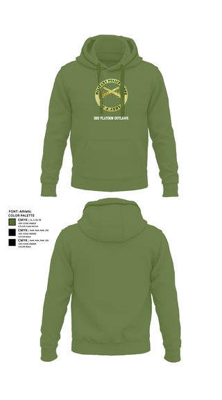 Hoodie, 3RD PLATOON OUTLAWS, Army, Teamtime, Team time, sublimation, custom sports apparel, team uniforms, spirit wear, spiritwear, sports uniforms, custom shirts, team store, custom team store, fundraiser sports, apparel fundraiser
