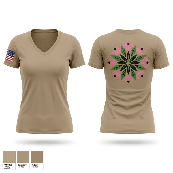 Womens Short Sleeve Vneck Shirt, Tucanes, Army, Teamtime, Team time, sublimation, custom sports apparel, team uniforms, spirit wear, spiritwear, sports uniforms, custom shirts, team store, custom team store, fundraiser sports, apparel fundraiser
