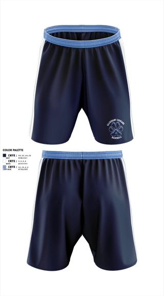 Athletic Shorts With Pockets, Alleghany Cougars, Baseball, Teamtime, Team time, sublimation, custom sports apparel, team uniforms, spirit wear, spiritwear, sports uniforms, custom shirts, team store, custom team store, fundraiser sports, apparel fundraiser