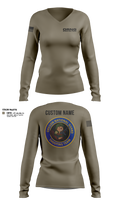 Oregon national guard shooting team 41509852 Women's Long Sleeve V-neck Shirt - 23