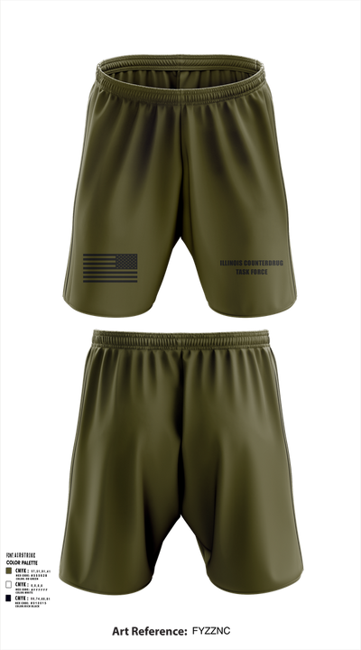 Illinois Counterdrug Task Force 54341154 Athletic Shorts With Pockets - 12