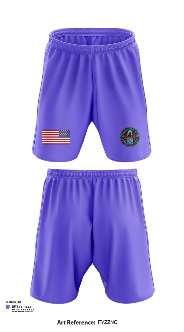 Athletic Shorts With Pockets, Phoenix Raven Instrutor, , Teamtime, Team time, sublimation, custom sports apparel, team uniforms, spirit wear, spiritwear, sports uniforms, custom shirts, team store, custom team store, fundraiser sports, apparel fundraiser