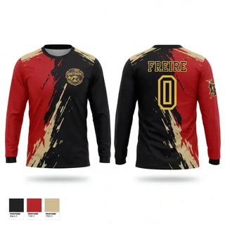Long Sleeve Performance Shirt, Dirtbags, Baseball, Teamtime, Team time, sublimation, custom sports apparel, team uniforms, spirit wear, spiritwear, sports uniforms, custom shirts, team store, custom team store, fundraiser sports, apparel fundraiser