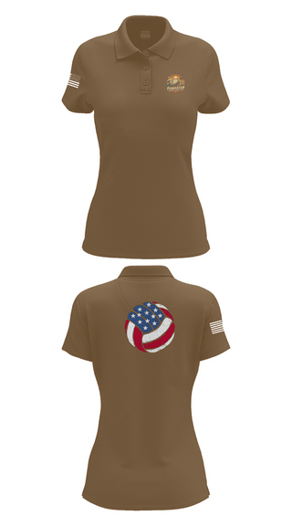 Womens Short Sleeve Performance Polo, VB, Women's Volleyball, Teamtime, Team time, sublimation, custom sports apparel, team uniforms, spirit wear, spiritwear, sports uniforms, custom shirts, team store, custom team store, fundraiser sports, apparel fundraiser